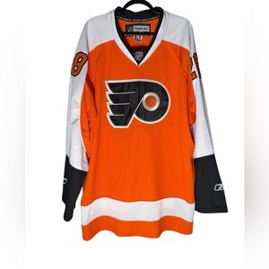 Reebok CCM Philadelphia Flyers Claude Giroux #28 Orange Hockey Jersey Size 52